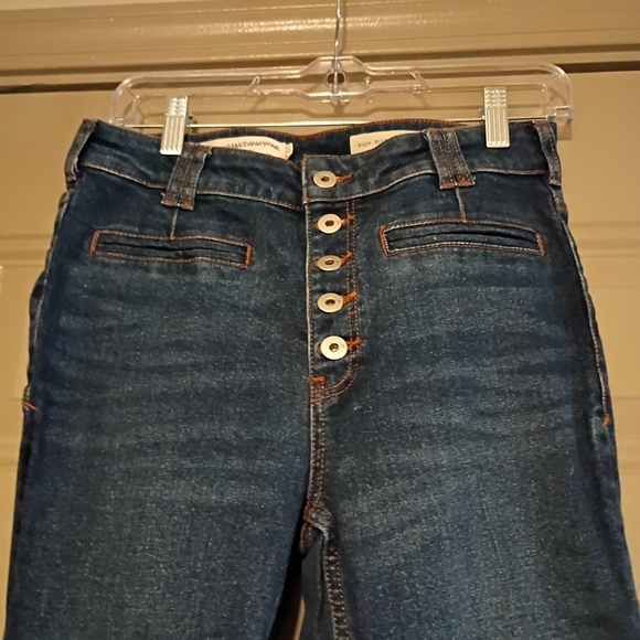 Anthropologie Pilcro High Rise Trouser Bootcut Jeans Women's Flared Jeans Sz27 - Picture 3 of 14